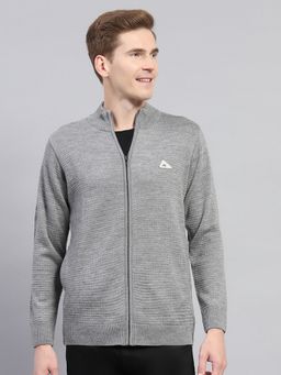 Monte Carlo - Grey Wool Blend High Neck Sweater