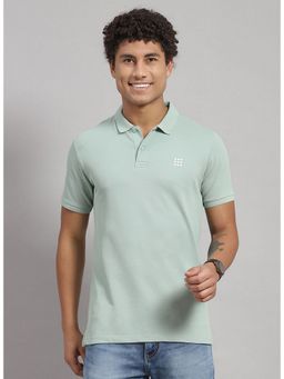 Rock.it - Green Half Sleeve Smart Fit Collar Polo T-Shirt