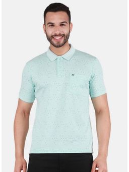 Monte Carlo - Blue Half Sleeve Regular Collar Polo T-Shirt