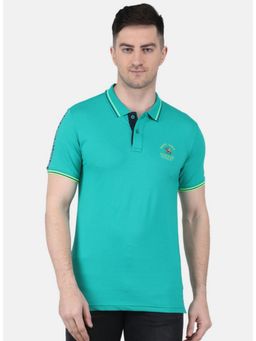 Monte Carlo - Green Half Sleeve Regular Collar Polo T-Shirt