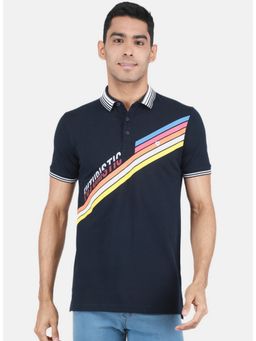 Monte Carlo - Navy Blue Half Sleeve Regular Collar Polo T-Shirt