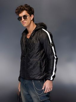 WROGN - Black Classic Regular Fit Hooded Jacket