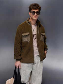 WROGN - Olive Casual Oversized Jacket