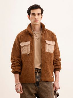 WROGN - Brown Bear Coat Warm Sherpa Jacket