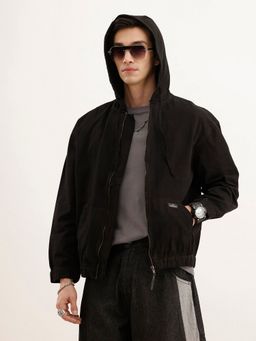 WROGN - Black Oversized Fit Hooded Jacket