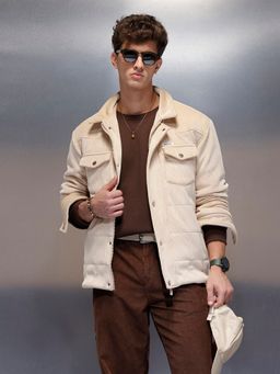 WROGN - Beige Casual Oversized Jacket