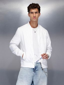 WROGN - White Lightweight Classic Bomber Jacket