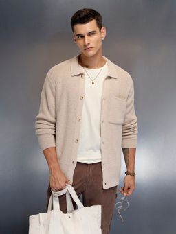 WROGN - Beige Acrylic Textured Sweater