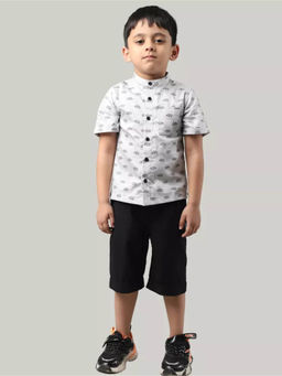 ZACH & KIKI - Rhino Shirt Printed Grey