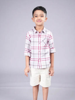 ZACH & KIKI - Blackberry Shirt Checks Multi-Color