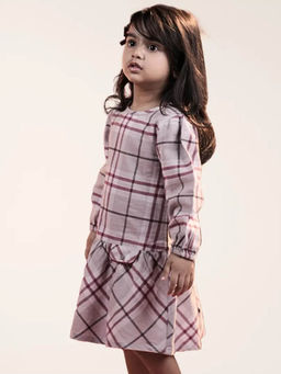 ZACH & KIKI - Blackberry Dress Checks Multi-Color