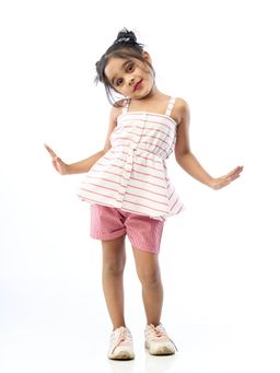 ZACH & KIKI - Checkered Shorts -Soc Woven Red