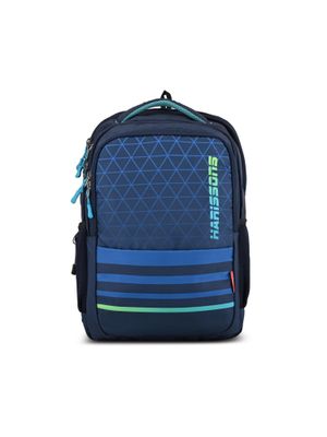 Buy Harissons Simplify Geometric Navy Blue Medium Backpack Online