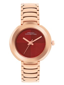 French Connection - Women Maroon Dial Analog Watch - FCN0109RGM (M)