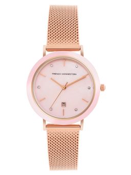 French Connection - Women Pink Dial Analog Watch - FCP51RGM (M)