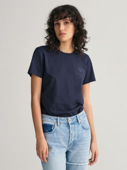 GANT - Women Solid Round Neck T-Shirt