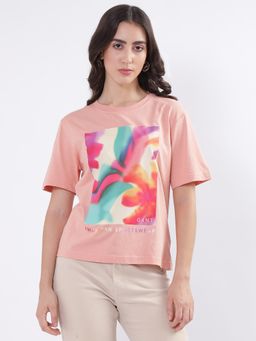 GANT - Women Printed Round Neck T-Shirt