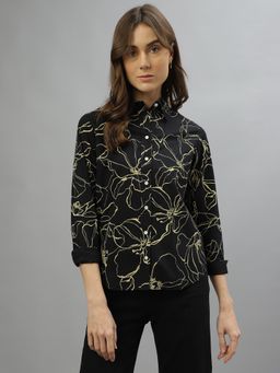 GANT - Women Printed Spread Collar Full Sleeves Shirt