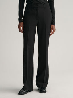 GANT - Women Solid Mid-Rise Slim Fit Trousers