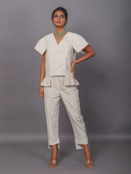 Couche - Grey Floral Statement Co-Ord (Set of 2)