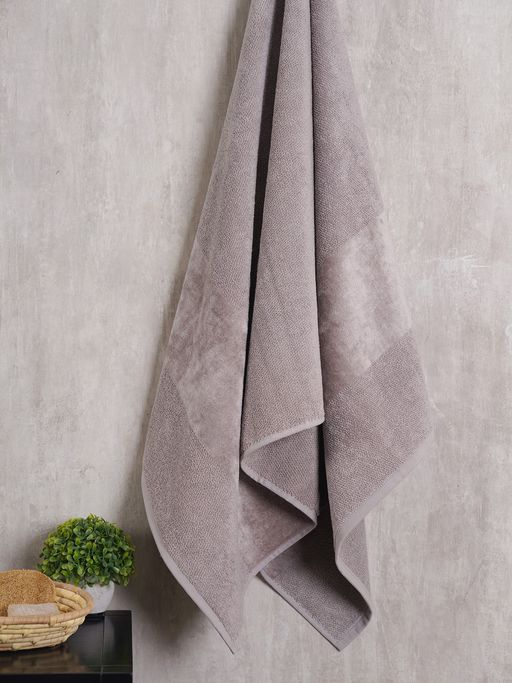 Pure Home + Living Grey Bath Towel
