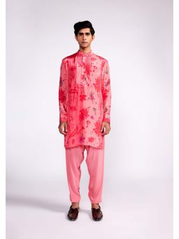 ISHA GUPTA TAYAL - Pink Printed Kurta