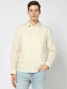 GAP - Cotton Collar Neck Full Sleeves Solid Shirt