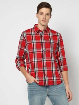 GAP - Linen Collar Neck Full Sleeves Checks Shirt