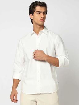 GAP - Cotton Collar Neck Full Sleeves Solid Shirt
