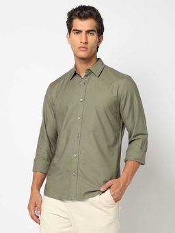 GAP - Cotton Collar Neck Full Sleeves Solid Shirt