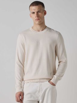 Mufti - Cotton Full Sleeves Crew Neck Solid Sweatshirt