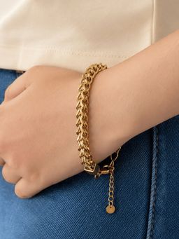 ELRA - Women Gold Statement Bracelet