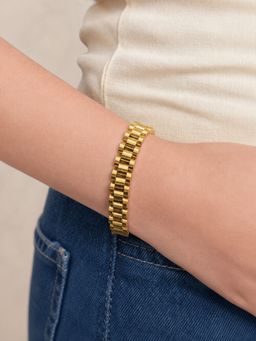 ELRA - Women Gold Statement Bracelet