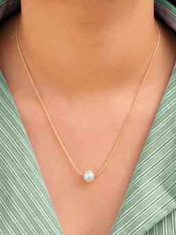 ELRA - Women White Pearl Necklace
