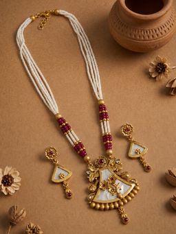 Estele - Women Multi-Color Pearl Jewellery Set