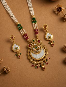 Estele - Women Multi-Color Pearl Jewellery Set