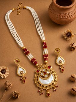 Estele - Women Multi-Color Pearl Jewellery Set