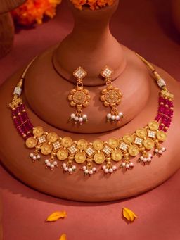 Estele - Women Multi-Color Stones Jewellery Set