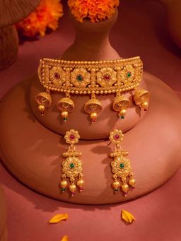 Estele - Women Multi-Color Stones Jewellery Set