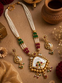 Estele - Women Multi-Color Pearl Jewellery Set