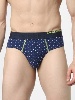 Jack & Jones - Navy Blue Star Print Trunks