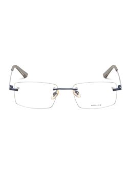 Police - Men Rimless Blue Metal Frames - VPL906K54V66MFR (54)