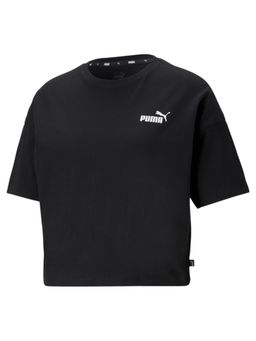 Puma - Ess Cropped Small Logo Women Black T-shirts