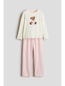H&M - Girls White Cotton Pyjamas