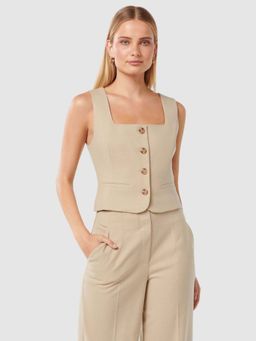 Forever New - Jolene Brown Waistcoat