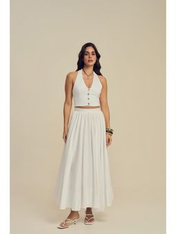 LABEL FROW - White Sylvie Skirt