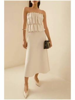 FancyPants - Beige Vanilla Midi Dress