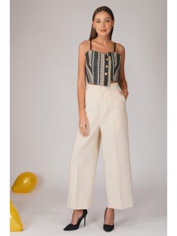 Kovet - Multi-Colour Cotton Printed Crop Top for Women