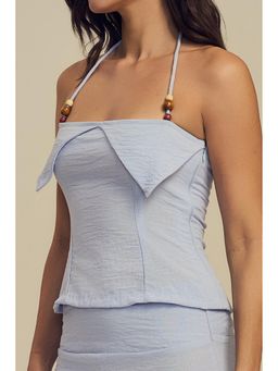 LABEL FROW - Blue Frida Top