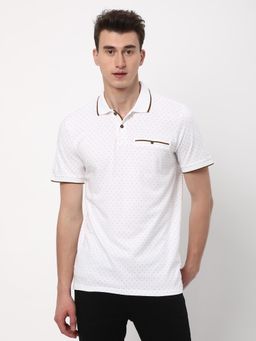 R&B - Mens Geometric Regular Polo T-Shirt